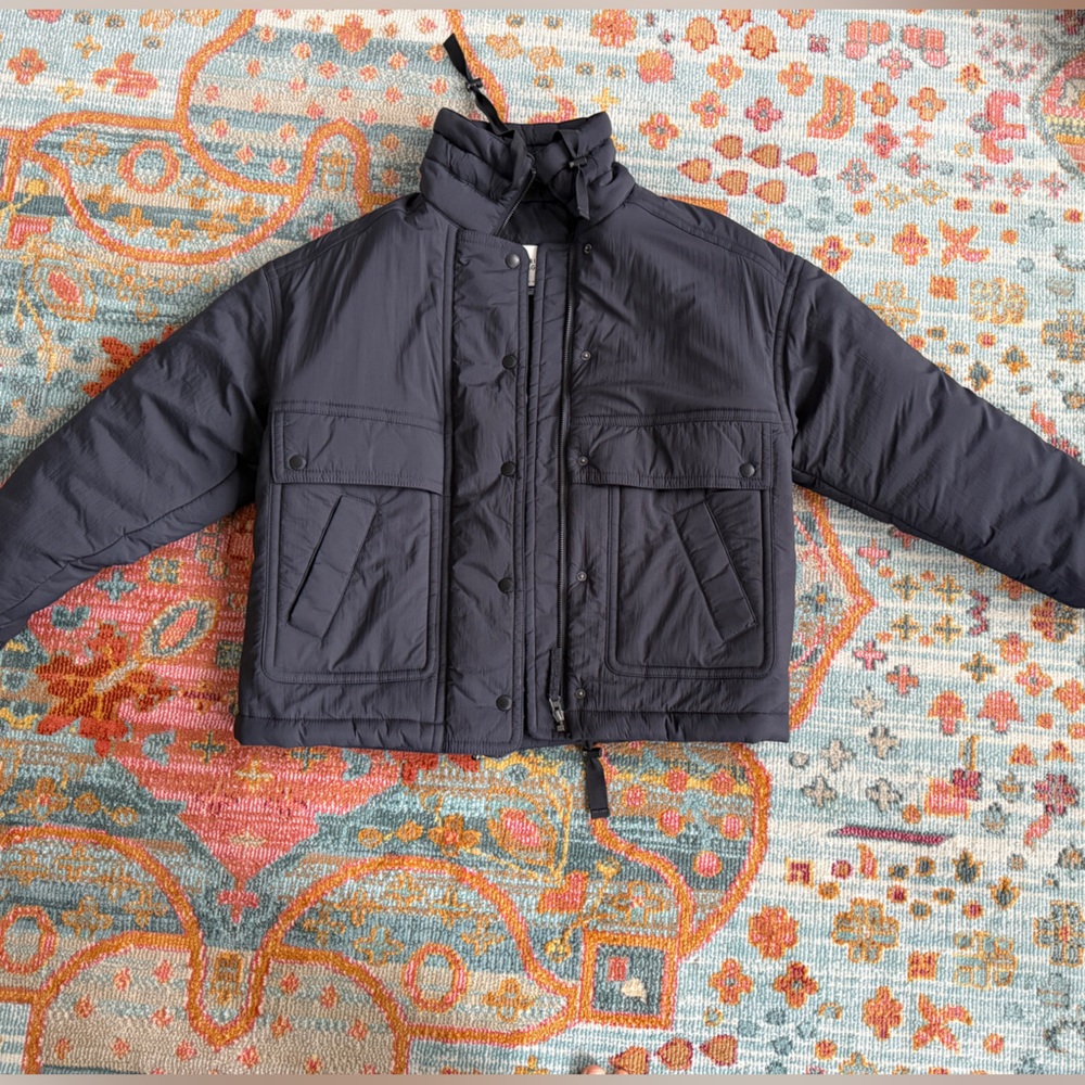 AEO American eagle navy puffer jacket